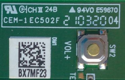 KIT PARA TV VIZIO  ((COMBO DE BOTONERA Y MODULO WIFI)) / 0C8B7DA47961 / WT5YM2611 / 2104172990000 / 6M01B00010000 / E468572 / BX7MF23 / CEM-1EC502F / DISPLAY JR645R3HA1L / MODELO V655-J09 LIAIG2M - Imagen 3